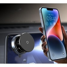 Braventa Collection Kablosuz Araç Içi Cep Telefonu Tutucu Araç Içi Montaj Süper Güçlü Vakumlu Manyetik Telefon Tutucu K0