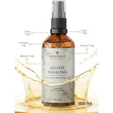 Monoville Selülit Masaj Yağı 100 ml Cam Şişede %100 Doğal (Cellulite Massage Oil)