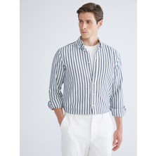 Lc Waikiki Yeni Sezon Regular Fit Uzun Kollu Çizgili Erkek Gömlek
