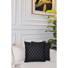 Bir Home Aida Jakar Özel Tasarım 2'li Dekoratif Kırlent Kılıfı 43X43 cm