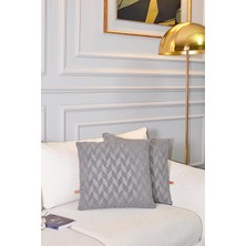 Bir Home Aida Jakar Özel Tasarım 2'li Dekoratif Kırlent Kılıfı 43X43 cm