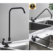 OEM Su Arıtma Musluğu Katlanır Ankastre Yeni Model Mat Siyah Ithal 7 Yıl Garantili