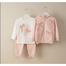 Vovido Kız Çocuk Kapişonlu 3lü Takım