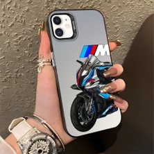 HONTINGA iPhone 12 ile Uyumlu Kılıfı Silikon Kenar Sert Arka Düşüme Önleyici Basitlik Anti Düşme Kamera Korumali Bmw Desen Telefon Kılıfı K1-0590