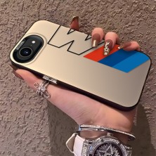 HONTINGA iPhone 16E ile Uyumlu Kılıfı Silikon Kenar Sert Arka Düşüme Önleyici Basitlik Anti Düşme Kamera Korumali Bmw Desen Telefon Kılıfı K1-0591