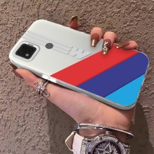 HONTINGA Poco C31 ile Uyumlu Kılıfı Silikon Kenar Sert Arka Düşüme Önleyici Basitlik Anti Düşme Kamera Korumali Bmw Desen Telefon Kılıfı K1-0591
