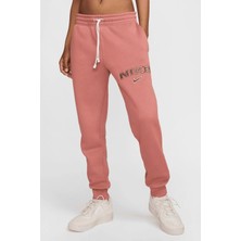 Nike Sportswear Phoenix Fleece Mid Rise Standart Fit Kadın Eşofman Altı Kiremit