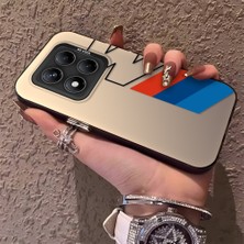 HONTINGA Xiaomi Redmi Note 14 Pro ile Uyumlu Kılıfı Silikon Kenar Sert Arka Düşüme Önleyici Basitlik Anti Düşme Kamera Korumali Bmw Desen Telefon Kılıfı K1-0591