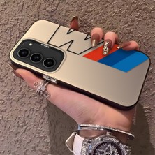 HONTINGA Samsung Galaxy S23 ile Uyumlu Kılıfı Silikon Kenar Sert Arka Düşüme Önleyici Basitlik Anti Düşme Kamera Korumali Bmw Desen Telefon Kılıfı K1-0591