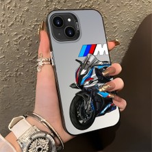 HONTINGA iPhone 13 ile Uyumlu Kılıfı Silikon Kenar Sert Arka Düşüme Önleyici Basitlik Anti Düşme Kamera Korumali Bmw Desen Telefon Kılıfı K1-0590