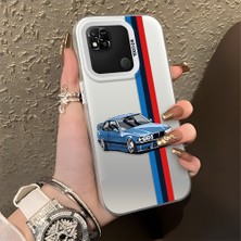 HONTINGA Xiaomi Redmi 10A ile Uyumlu Kılıfı Silikon Kenar Sert Arka Düşüme Önleyici Basitlik Anti Düşme Kamera Korumali Bmw Desen Telefon Kılıfı K1-0590