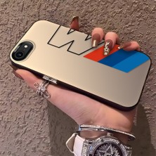 HONTINGA iPhone 8 ile Uyumlu Kılıfı Silikon Kenar Sert Arka Düşüme Önleyici Basitlik Anti Düşme Kamera Korumali Bmw Desen Telefon Kılıfı K1-0591