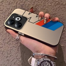HONTINGA Infinix Hot 40I ile Uyumlu Kılıfı Silikon Kenar Sert Arka Düşüme Önleyici Basitlik Anti Düşme Kamera Korumali Bmw Desen Telefon Kılıfı K1-0591