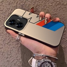 HONTINGA Realme C55 ile Uyumlu Kılıfı Silikon Kenar Sert Arka Düşüme Önleyici Basitlik Anti Düşme Kamera Korumali Bmw Desen Telefon Kılıfı K1-0591