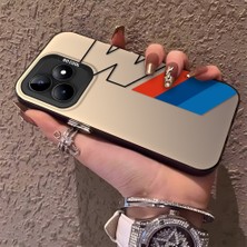 HONTINGA Realme C53 ile Uyumlu Kılıfı Silikon Kenar Sert Arka Düşüme Önleyici Basitlik Anti Düşme Kamera Korumali Bmw Desen Telefon Kılıfı K1-0591