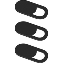 McStorey Webcam Kamera Kapatıcı 3’lü Siyah – Laptop Telefon Tablet Uyumlu Ultra Ince Kaydırmalı