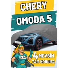 Car Shell Cherry Omoda 5 Uyumlu Araba Brandası Su ve Güneş Geçirmez Çizilmez Miflonlu Örtü Oto Örtü