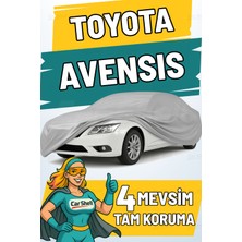 Car Shell Toyota Avensis Uyumlu Araba Brandası Su ve Güneş Geçirmez Çizilmez Miflonlu Örtü Oto Örtü