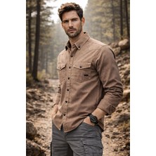 Classics Men Yxc Uzun Kol Slim Fit Erkek Kot Gömlek - 7467