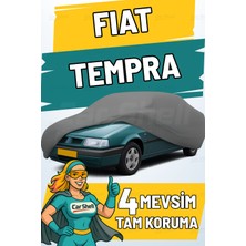 Car Shell Fiat Tempra Uyumlu Araba Brandası Su ve Güneş Geçirmez Çizilmez Miflonlu Örtü Oto Örtü