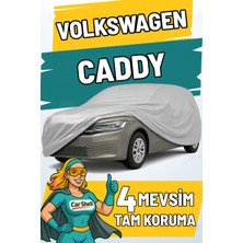 Car Shell Volkswagen Caddy Uyumlu Araba Brandası Su ve Güneş Geçirmez Çizilmez Miflonlu Örtü Oto Örtü
