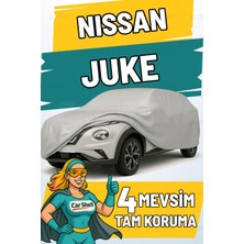 Car Shell Nissan Juke Uyumlu Araba Brandası Su ve Güneş Geçirmez Çizilmez Miflonlu Örtü Oto Örtü