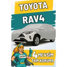 Car Shell Toyota Rav4 Uyumlu Araba Brandası Su ve Güneş Geçirmez Çizilmez Miflonlu Örtü Oto Örtü