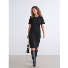 Lc Waikiki Yeni Sezon Bisiklet Yaka Dokulu Elbise