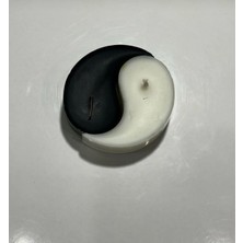 Equinox Mum Dişil & Eril Enerji Ying Yang Mum Vanilya ve Hindistan Cevizi Kokulu (Siyah-Beyaz)