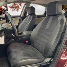 K-Design Honda Civic Fc5 Araca Özel Oto Koltuk Kılıfı - Tay Tüyü ve Deri