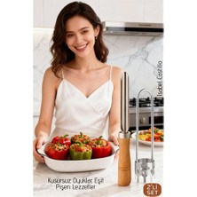 İlk El Grup Ieg™ Paslanmaz Çelik 2’li Profesyonel Kabak ve Dolma Biber Oyacak Seti - Gurme Tasarım