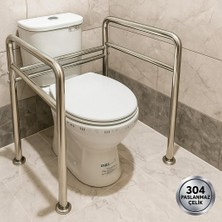 Dekosan Engelli Yaşlı ve Kısa Boylu Olanlar İçin Çift Destekli Klozet Tutunma Barı