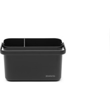 Brabantia 004-01-SINKSIDE Dark Grey Tezgah Üstü Temizlik Kutusu