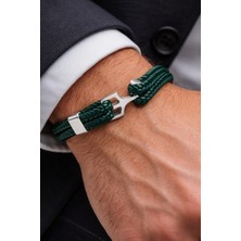 Herşey Nota Deep Green Core – Hakiki Deri Erkek BILEKLIK-50-676