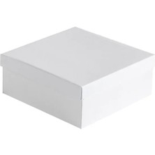 Koli Lazım Hediye Kutusu - 20X20X7 - Beyaz - 10 Adet
