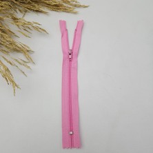 Kaf Kumaş Pantolon Fermuarı | Kemik Fermuar Uzunluk: 18 cm Pembe