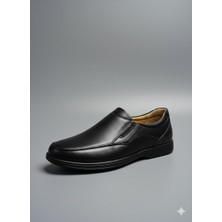 Öztürk Bağsız Kat Kat Model Hakiki Deri Erkek Günlük Comfort Ayakkabı AY-402-BN-K