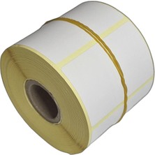  Tüm Termal Yazıcılara  Uygun  Beyaz Renk 60X40 Termal Etiket 750 Lik