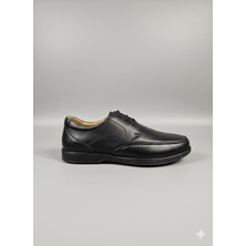 Öztürk Bağcıklı Kat Kat Model Hakiki Deri Erkek Günlük Comfort Ayakkabı AY-403-BN-K