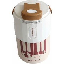 Vagonlife Çelik Matara Pipetli 400 ml Kahverengi