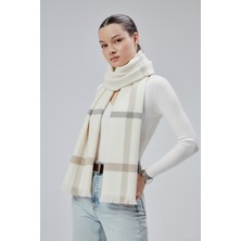 Derikem Kadın Yumuşak Dokulu Akrilik Basic Çizgili Kışlık Şal