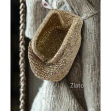 Zlato Kadın Gold El Örme Burslu Şık Çanta Günlük ve Özel Günler