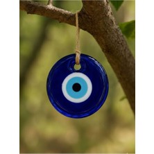 İğne İzi 5 cm Orta Boy Cam Nazar Boncuğu Seti (10'lu)