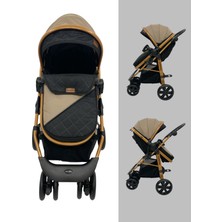 Sarıboğa Kahverengi Travel Pusetsiz Bebek Arabası