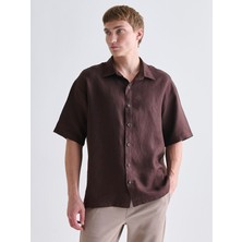 Lc Waikiki Yeni Sezon Regular Fit Kısa Kollu %100 Keten Erkek Gömlek
