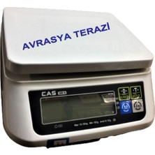 CAS Sw Iı Dijital Hassas Terazi 30KG Kapasite 1gr Hassasiyetli Kullanım İçin Şık Tasarım