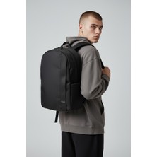 KAFFAA Siyah Iki Bölmeli Unisex Su Geçirmez Sırt Çantası