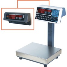 Tem 28X35 Paslanmaz Kefeli LED Çift Ekran Fıyat Hesaplamalı Baskül 60 kg