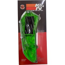 Honda Pcx Performans Hava Filtresi Yeşil + Şeffaf Filtre Kapağı 2021-2025