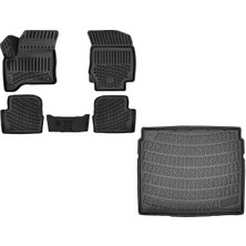 Rizline Peugeot 2008 2025 Sonrası 1.2 Hybrid Uyumlu 3dhavuzlu Paspas + 3D Alt Bagaj Havuzu Set